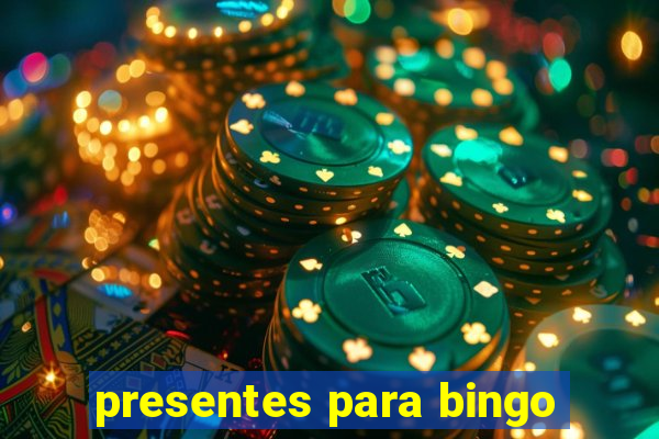 presentes para bingo